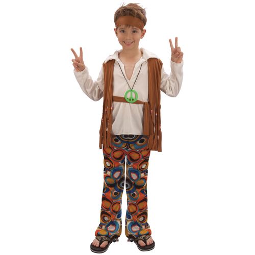 Déguisement Hippie Marron Garçon - 23474 - 7 À 9 Ans - Port 0¿
