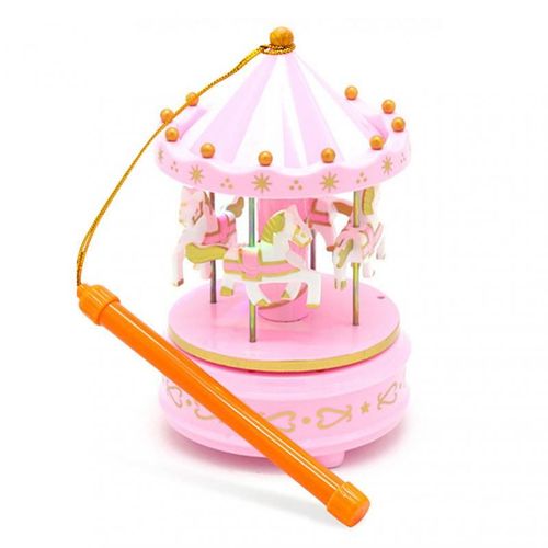 Boîte À Musique Carrousel 2 Couleurs Avec Lumière Led, Cheval Rotatif Lumineux, Décor De Maison, Cadeau De Noël, Mariage, Anniversaire Pour Enfants