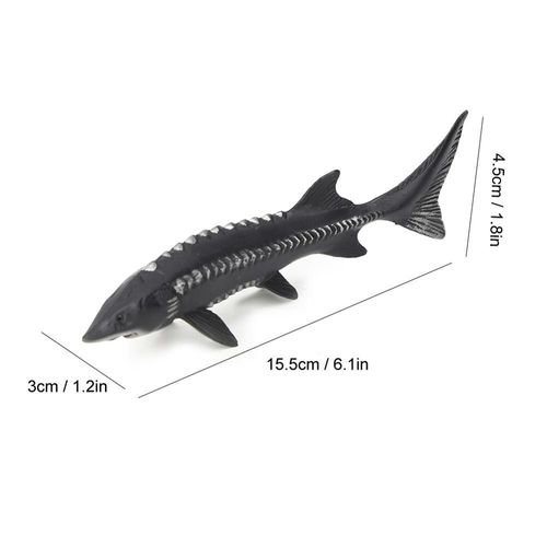 Modèle De Faux Poisson, Figurine D'action Classique, Animaux De L'océan, Modèle De Poisson D'esturgeon, Jouets Artificiels Pour Décoration De Maison Pour Enfants