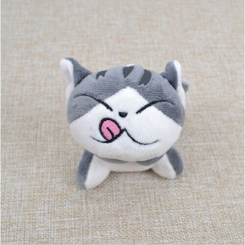 Porte-clés en peluche chat Chi assis Super mignon, poupée de 10 Cm, jouet en peluche Animal mignon, Mini animaux en peluche cadeau pour enfants