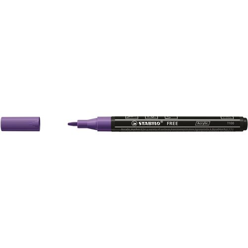 Stabilo Marqueur Pointe Fine Free Acrylic T100 Violet