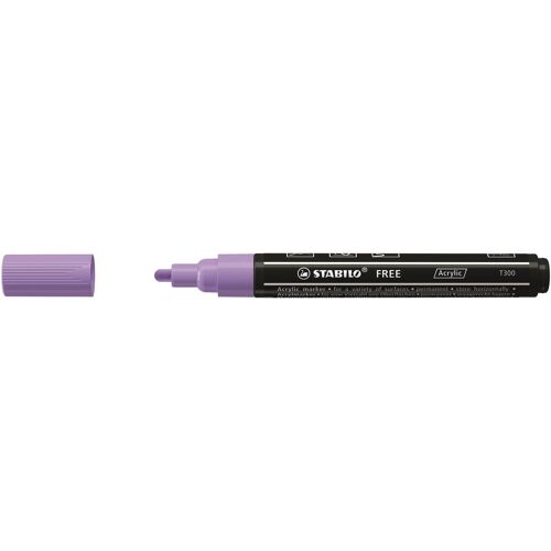 Stabilo Marqueur Pointe Moyenne Free Acrylic T300 Lilas Clair