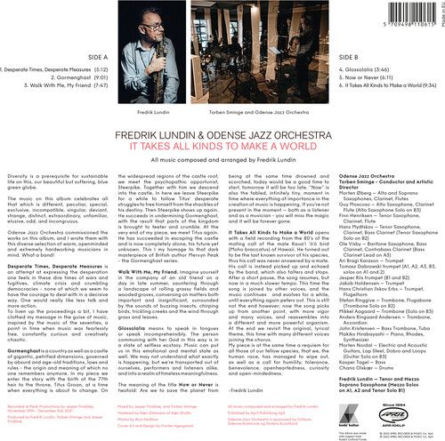 Lundin,Fredrik & Odense Jazz Orchestra - It Takes All Kinds To Make A World [Vinyl Lp]