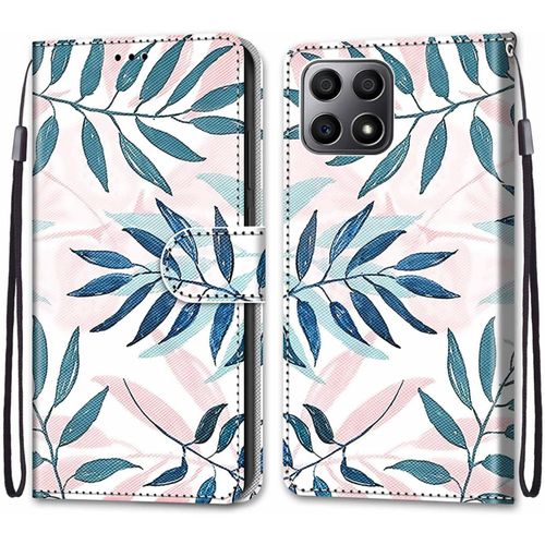 Coque Pour Huawei Honor X8 4g / X30i, Etui En Cuir Pu Portefeuille Housse Coque Avec 360 Degres Silicone Protection Cover Cuir Pochette Magnetique Und Flip Bequille (Conifere)