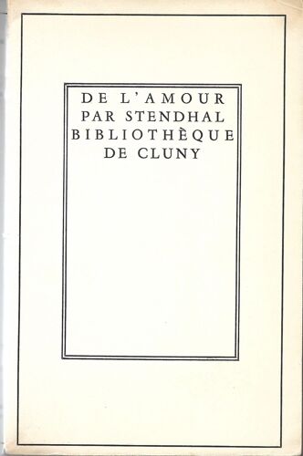 De L'amour