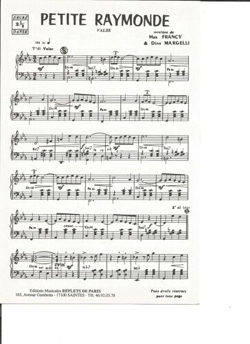 Petite Raymonde (Valse) / Gentille Monique (Valse)