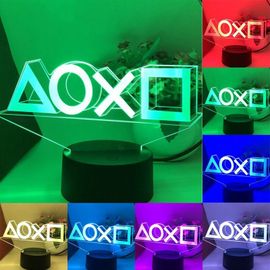 Créatif 3d Illusion Icône Atmosphère Néon Led Nuit Lumière Dimmable De Club De Barre