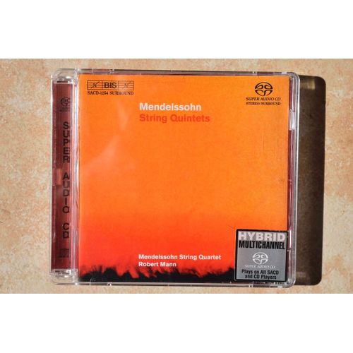Mendelssohn Bartholdy ¿ String Quintet ¿ Bis Sacd 1254 Msq/Mann - 7318599912547 - Sacd