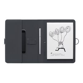 Wacom Bamboo Spark with Gadget Pocket - Bloc-notes numérique - droitiers et gauchers - 14.8 x 21 cm - électromagnétique - sans fil - Bluetooth - gris
