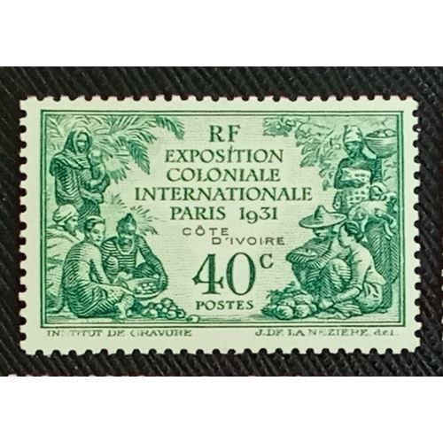 Timbre Cote D'Ivoire Y T 84 Exposition Coloniale, Peuples Des Colonies Françaises 1931 ( 021009 )