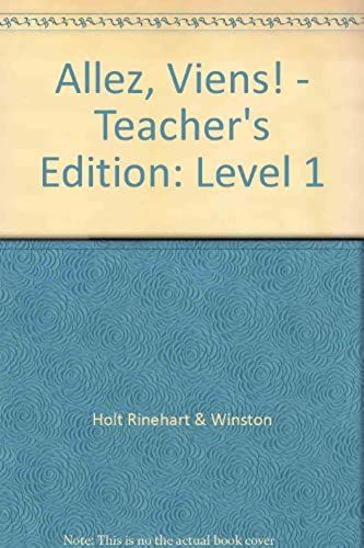 Allez, Viens! - Teacher's Edition: Level 1