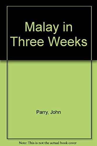 Malay In Three Weeks
