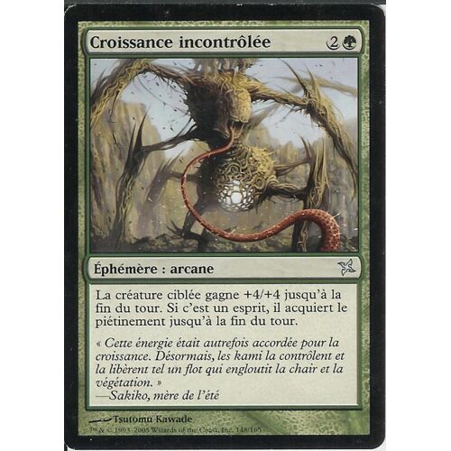 Carte Magic - Croissance Incontrôlée - Traîtres De Kamigawa 148/165
