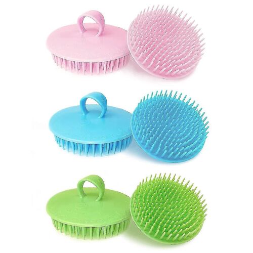 Brosse De Shampooing De Masse De Cuir Chevelu, 6 Brosses De Douche Pour Cuir Chevelu, Épurateur Doux Du Cuir Chevelu Pour Pellicules, Exfoliant Du Cuir Chevelu Pour Adultes, Enfants Et Animaux Domesti 