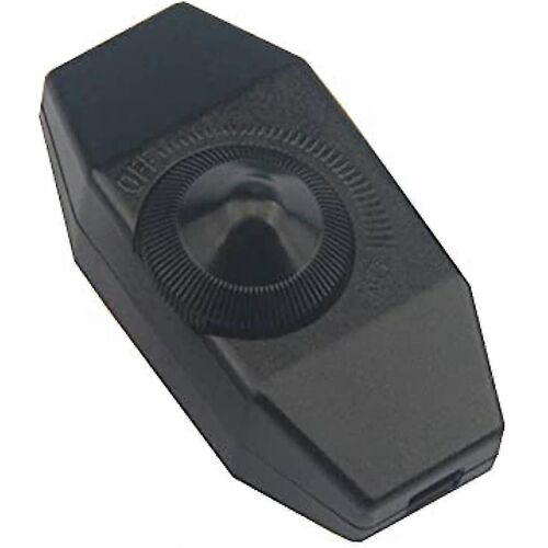 Inline Dimmer Switch 220-240v Knob Dimmer Switch Lights Switch Pour Lampes Lights (Noir)