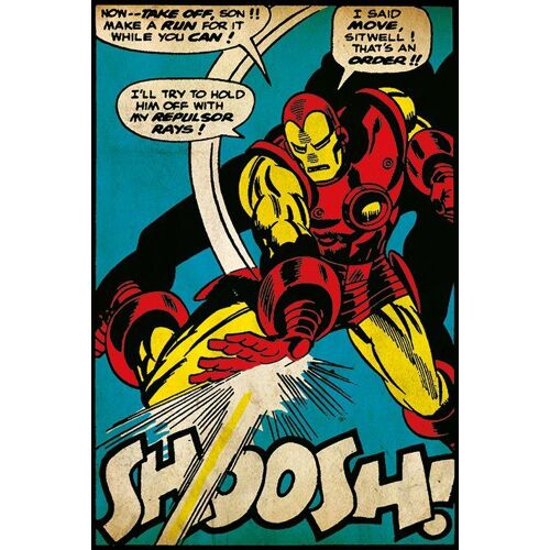 Iron Man - Shoosh - Affiche / Poster Envoi En Tube