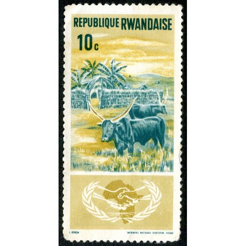Timbre République Rwandaise 10 C