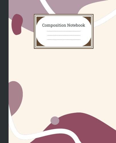 Aesthetic Composition Notebook.: College Ruled Lined Paper Notebook Journal - 7.5" X 9.25" - 120 Pages. Aesthetic Notebook For Boys, Girls, Kids, Teens, Students And Home College Writing Notes.