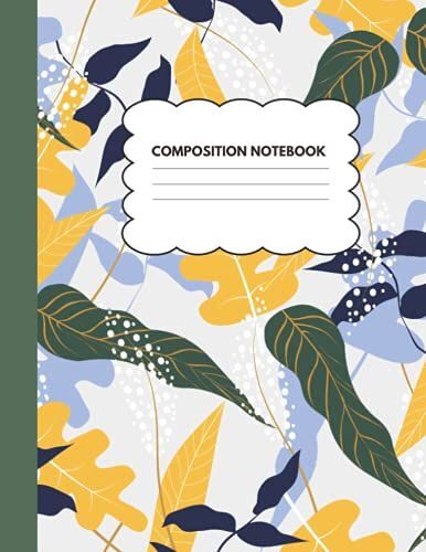 Composition Notebook, 8.5" X 11", 120 Pages: College Ruled Paper Notebook