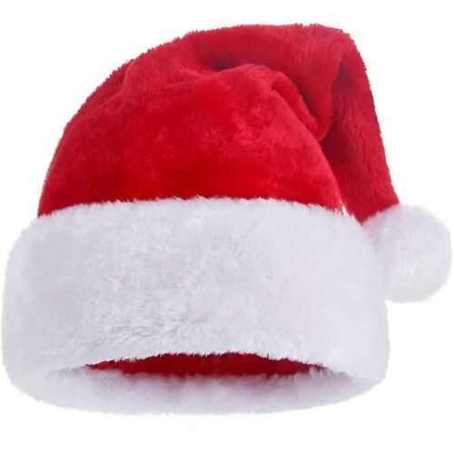 Chapeau De Noël Unisexe Casquette De Noël Chapeau De Père Noël Pour Les Vacances (Rouge)