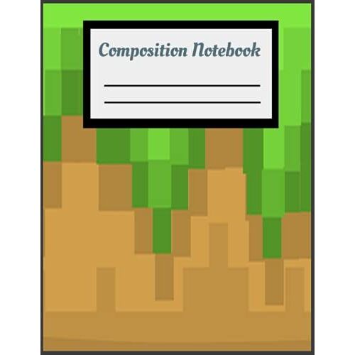 Kids Composition Notebook Video Game Theme, 8.5 X 11, 100 Pages, Boys And Girls