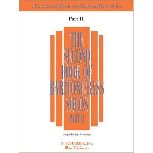 The Second Book Of Baritone/Bass Solos Part Ii