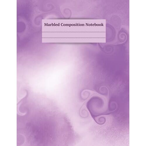 Marbled Composition Notebook: Lavender Marble Composition Notebook 8.5 X 11 Journal Writing Note. Lined Notebook Journal .