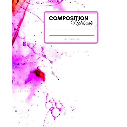 Splash Art Composition Notebook: Unique Design Composition Notebook