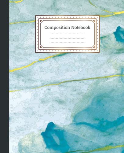Marble Composition Notebook.: College Ruled Lined Paper Notebook Journal - 7.5" X 9.25" - 120 Pages. Liquid Marble Workbook For Boys, Girls, Kids, Teens, Students And Home College Writing Notes.