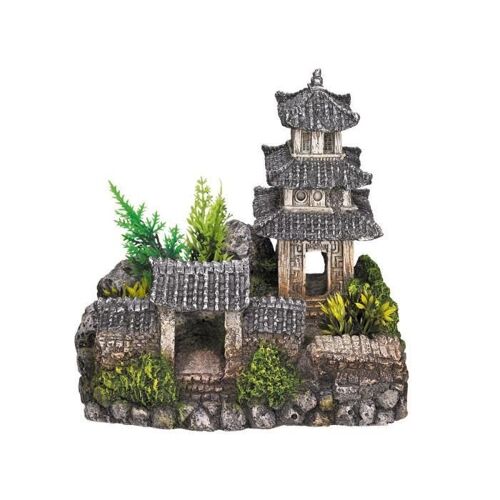 Nobby Aqua Deco Asian Temple 185x142x170mm Pour Aquarium