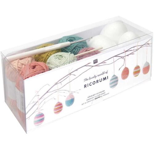 Kit de crochet Rico Design Ricorumi « ¿ufs de Pâques Earthy »
