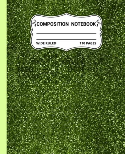 Peacock Glitter Composition Notebook: Peacock Glitter Composition Notebook Wide Ruled, Glitter Composition Notebook For Kids, Composition Notebook ... To Write In For School, Take Notes, For Kids