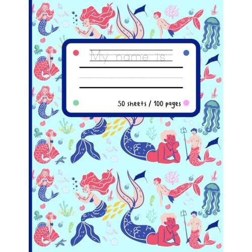 Primary Story Journal - Mermaid World: For Grades K-2, 100 Pages With Writing And Drawing Space