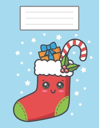 Christmas Stocking Stuffer Candy Cane Gift: Composition Notebook