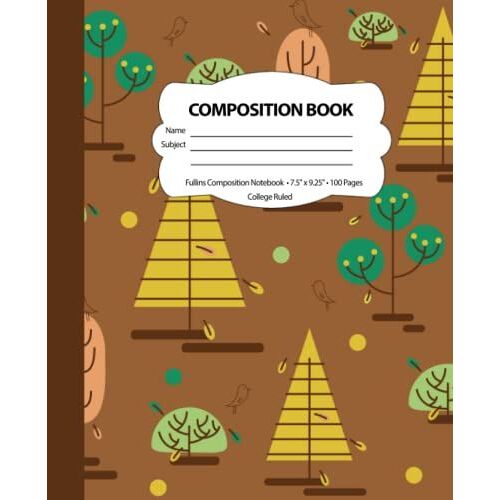 Composition Notebook | 7.5 X 9.25 | 100 Pages | For Kids, Teens, And Adults (Autumn Notebooks , Autumn Journal) V1: Composition Notebook Primary ... Notebook For Girls And Boys - Autumn Notebook