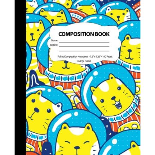Composition Notebook | 7.5 X 9.25 | 100 Pages | For Kids, Teens, And Adults (Space Notebooks , Space Journal) V11: Composition Notebook Primary ... Notebook For Girls And Boys - Space Notebook