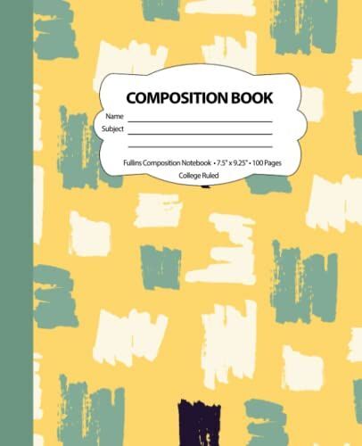 Composition Notebook | 7.5 X 9.25 | 100 Pages | For Kids, Teens, And Adults (Abstract Notebooks , Abstract Journal) V6: Composition Notebook Primary ... Notebook For Girls And Boys - Food Notebook