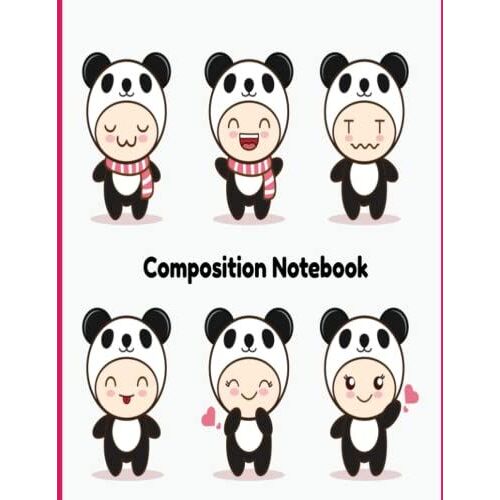 Composition Notebook: Kawaii Art - Cute Composition Notebook For Kids And Adults Alike. Wide Ruled Notebook 8.5 X 11 With 100 Pages