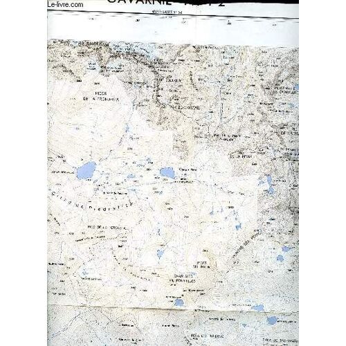 Carte De France 1/25000 - Gavanne - Dimension : 54 X 69 Cm Environ.