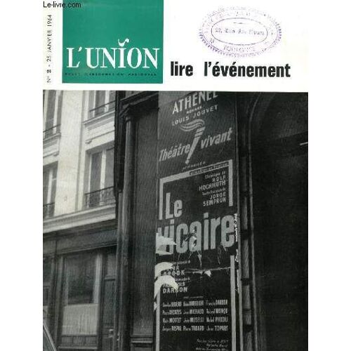 L'union, Revue D'information Pastorale, N° 2, Jan. 1964 (Sommaire: La Question Mariale: ...De R. Laurentin. Un Petit Ouvrage Remarquable Et Fort Utile Pour Resituer Une Spiritualité. Pie Xii ...