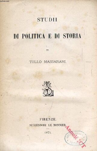 Studii Di Politica E Di Storia