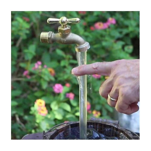 Bec invisible Coulant Arroser Peut Fontaine Alliage de zinc Fontaine flottante Fontaine du robinet pour jardin à la maison