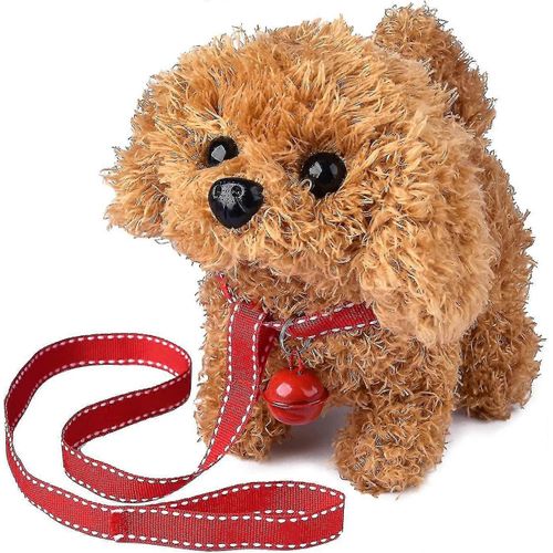 Peluche Husky Dog Toy Puppy Electronic Interactive Pet Dog - Marcher, Aboyer, Remuer La Queue, Étirer Animal De Compagnie Pour Les Enfants (Chien Caniche)