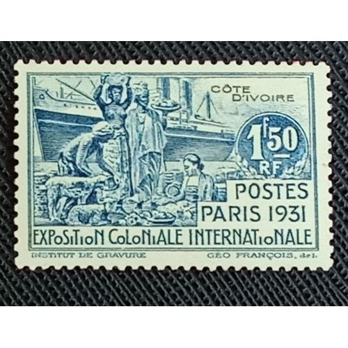 Timbre Cote D'Ivoire Y T 87 Exposition Coloniale, Peuples Des Colonies Françaises 1931 ( 021009 )