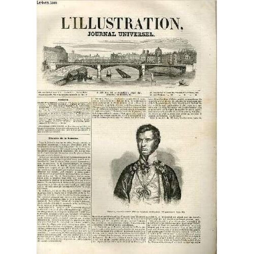 L'illustration Journal Universel N° 223 - Histoire De La Semaine. Portrait De Son Altesse Le Grand-Duc De Toscane. ¿ Chronique Musicale. ¿ Courrier De Paris. Deux Gravures. ¿ Des Eaux ...