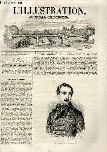 L'illustration Journal Universel N° 277 - Histoire De 1« Semaine. Portrait De Louis-Napoléon Bonaparte. ¿ Chronique Musicale. ¿ Courrier De Paris. Promenade À Fran-Chard; Hôtel De M. Thiers. ...