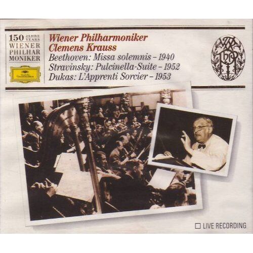 Beethoven : Missa Solemnis / Stravinski : Pulcinella / Dukas : L' Apprenti Sorcier