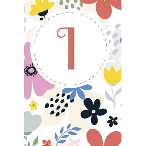 Initial I Flower Journal For Writing | Girls Journal | 100 Page Journal (Initial Journals For Girls Writing)