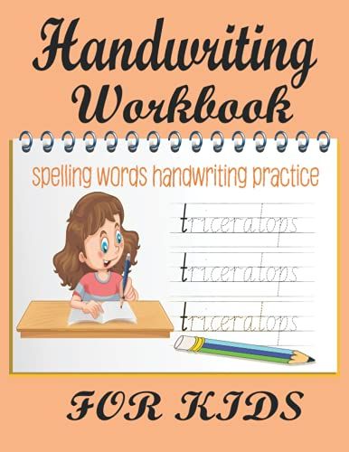 Handwriting Practice Book For Kids: Cursive Upper & Lower Case Practice, Preschool Practice Handwriting Workbook For Kids Learning To Write Letters
