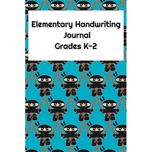 Ninja - Elementary Handwriting Journal With Dotted Midline - Grades K-2, Preschool - Primary Composition Story Book
